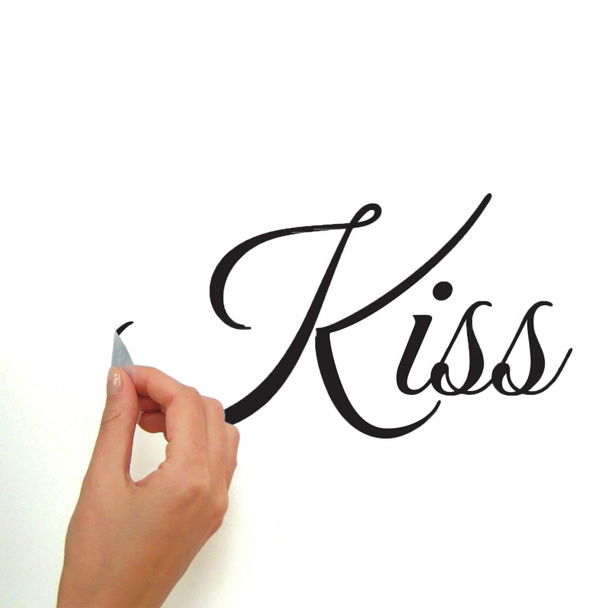RoomMates Always Kiss Me Goodnight Peel & Stick Wall Decals
